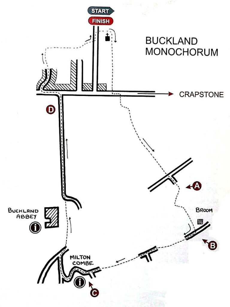 Map of Buckland Circular Walk